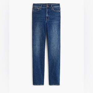 J. Crew High Rise Cotton Skinny Jeans Dark Blue Classic Medium Dark Wash